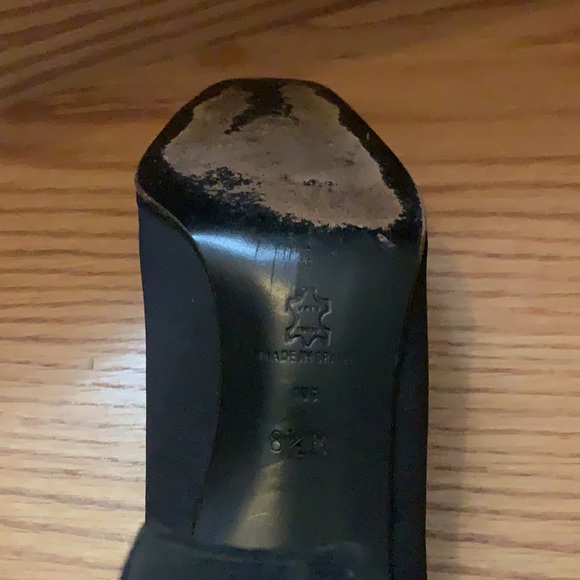 Vintage Evan Picone Shoes black Made in Spain 8.5 - Picture 5 of 5